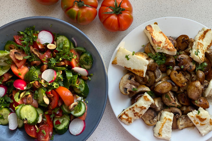 🥒🌶Fresh Thai Salad with Mushrooms