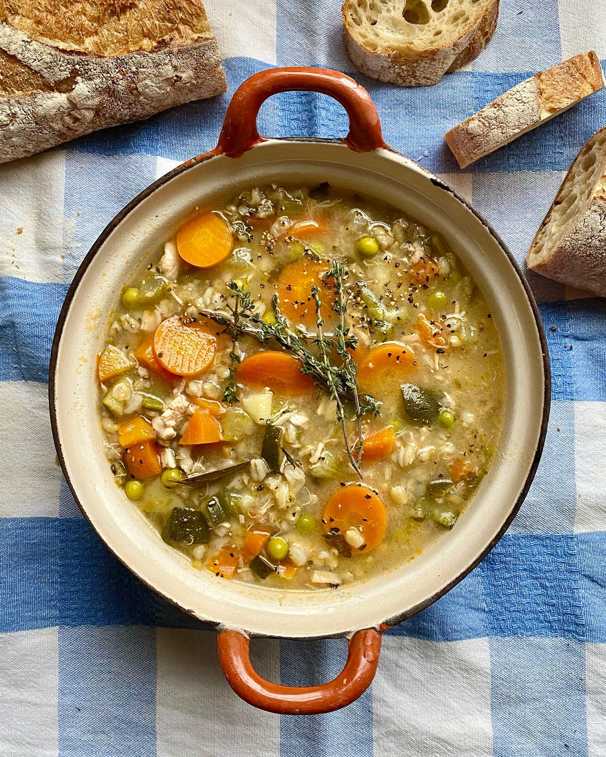 Chicken, Barley and Vegetable Soup