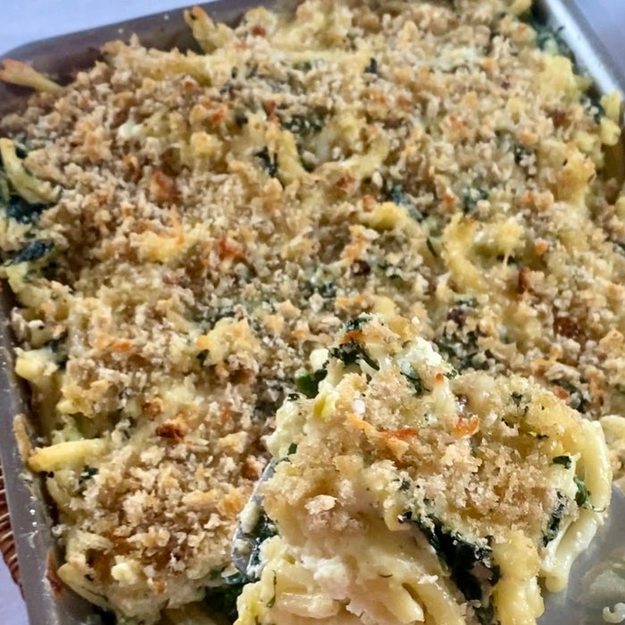 🇬🇷 Greek Spinach, Mac and Cheese