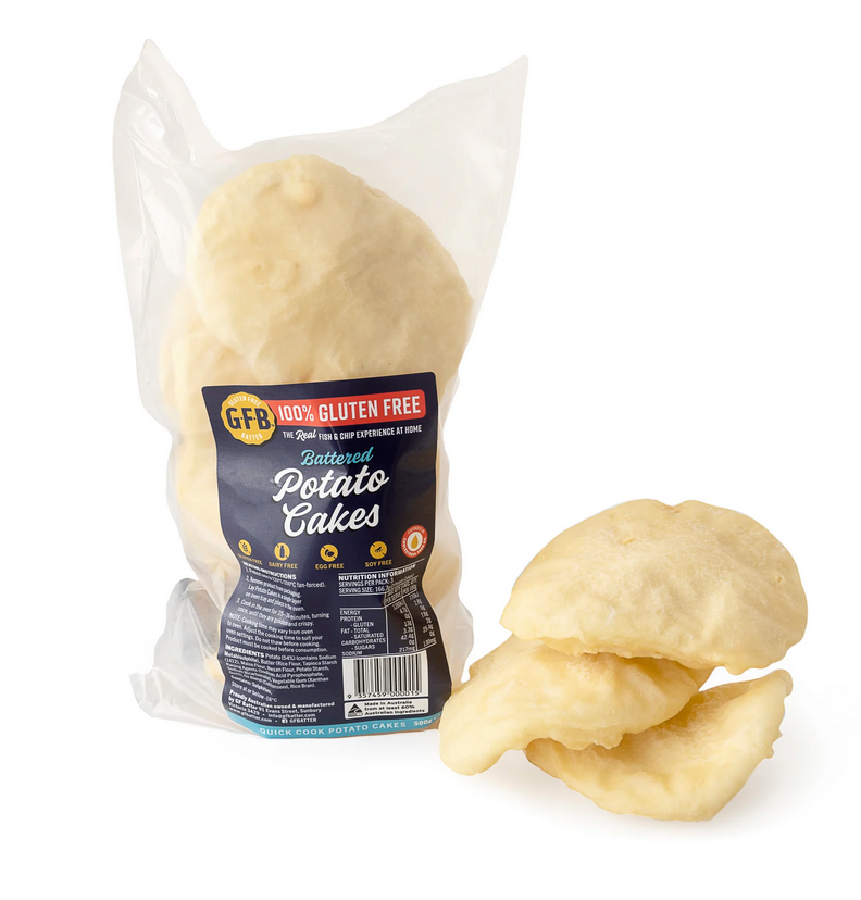 GFB Gluten Free Batter Potato Cakes qty 5 (frozen)